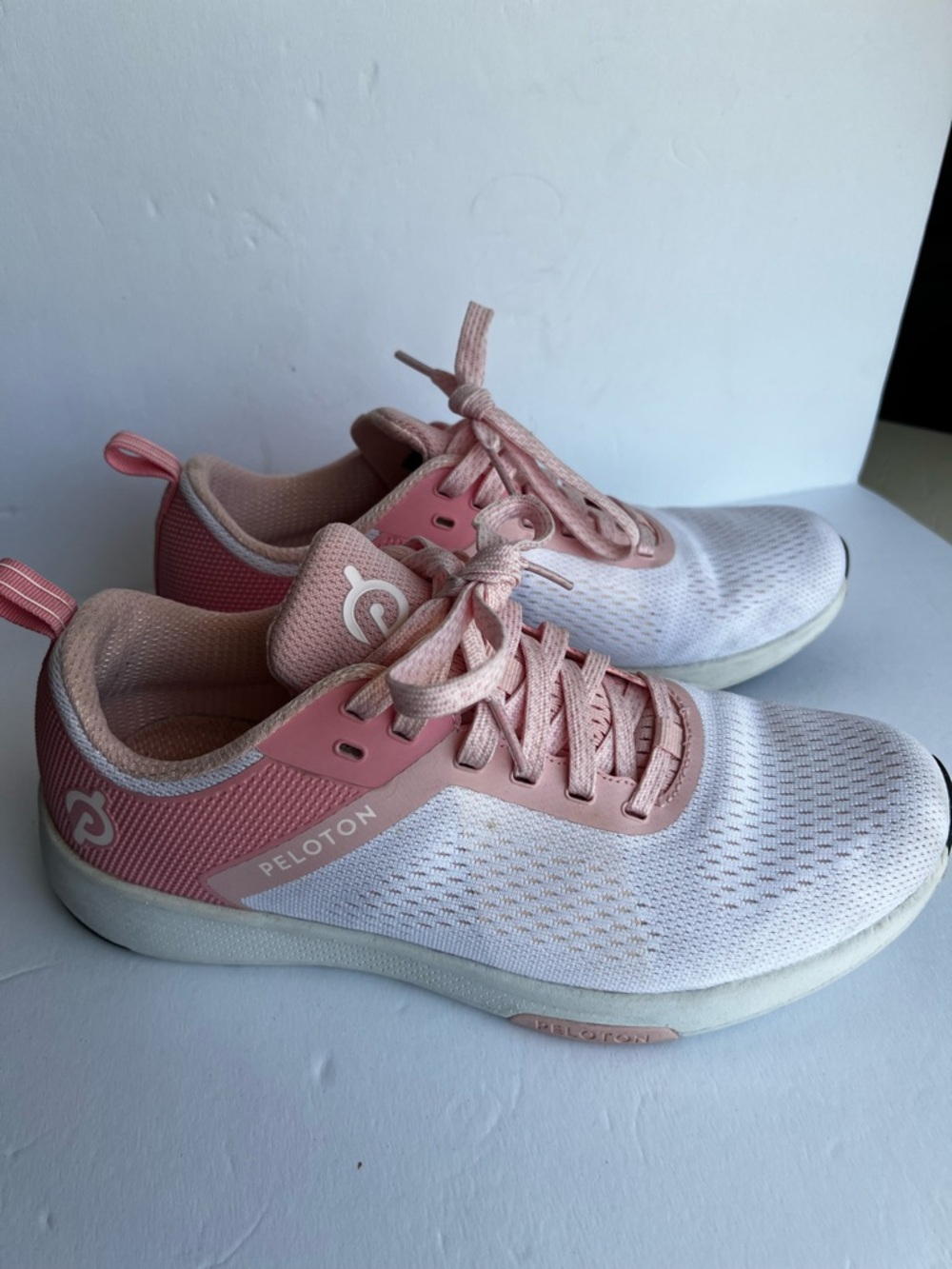 Peloton Women's Pink and White Athletic Trainers